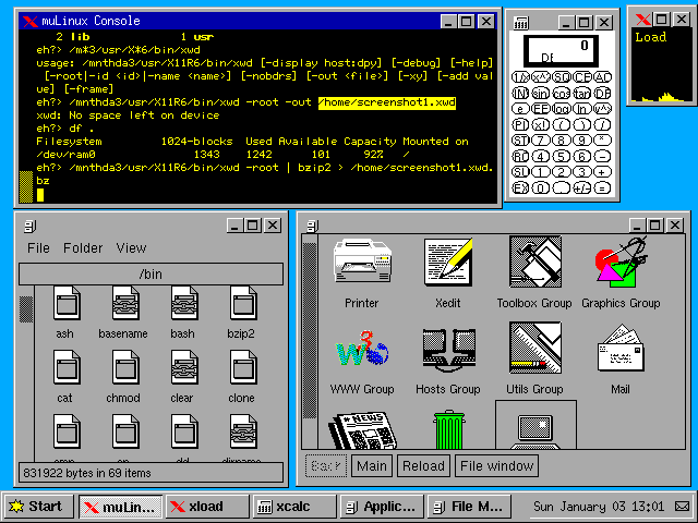 Plaatje van mu Linux